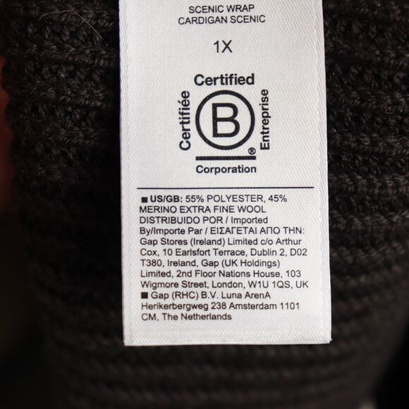 Athleta Scenic Wrap Long Sweater Cardigan 1X - Picture 9 of 9